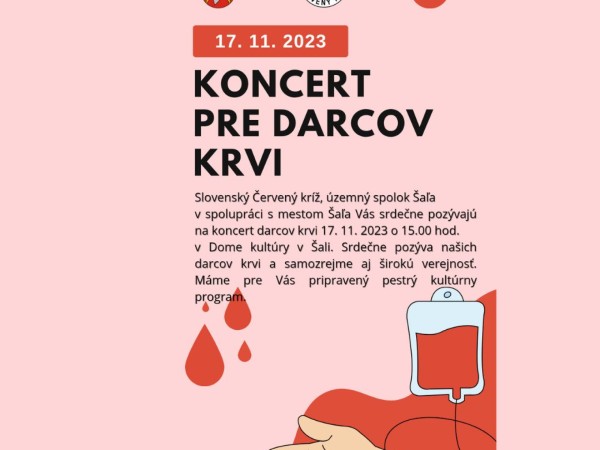 Koncert nie len pre darcov krvi