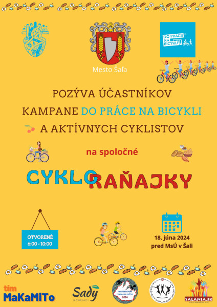 Príďte na cykloraňajky už budúci utorok!