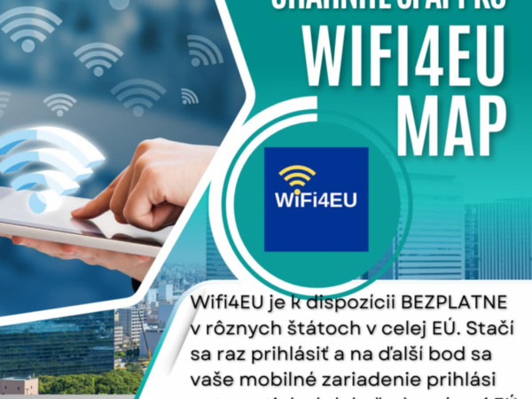 Pripojte sa k WIFI4EU a zostaňte „online“ v celej EÚ