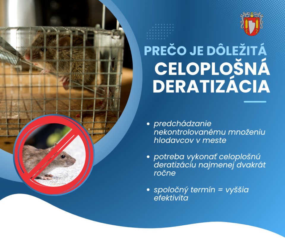 VÝZVA NA CELOPLOŠNÚ DERATIZÁCIU