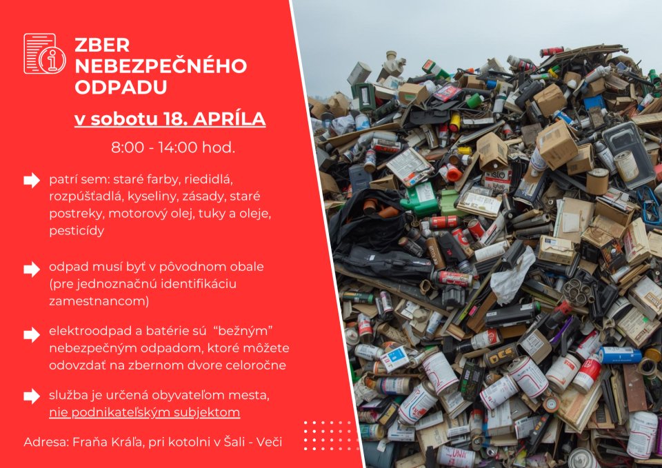 ZBER NEBEZPEČNÉHO ODPADU