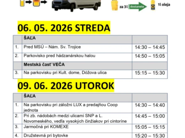 MOBILNÝ ZBER OLEJOV A TUKOV