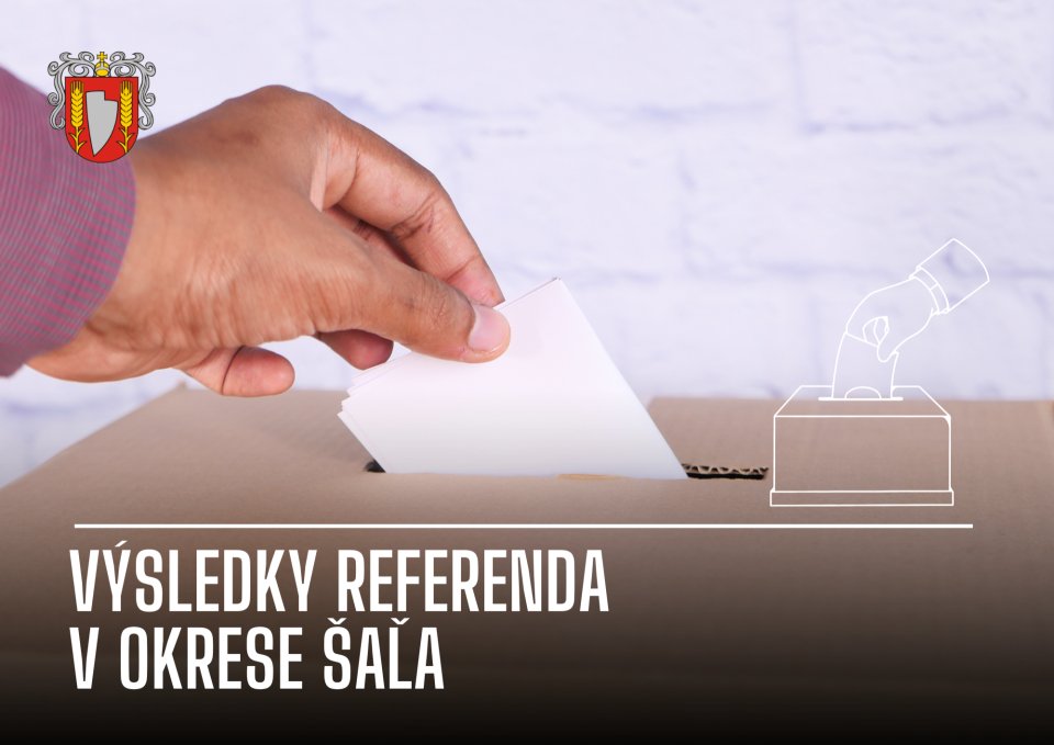 Referendum 2026: Poznáme výsledky za okres Šaľa