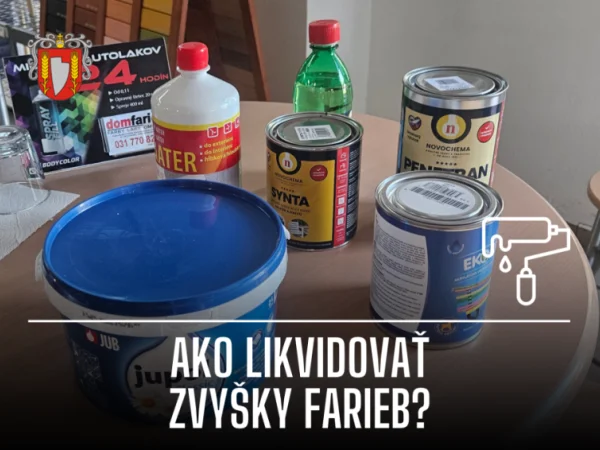 Ako správne likvidovať zvyšky farieb?