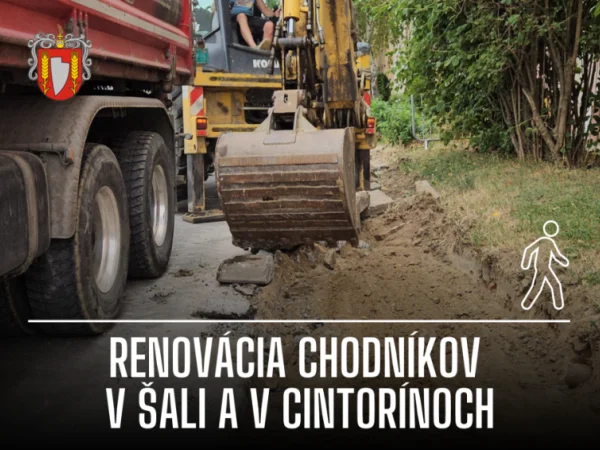 Rekonštrukcia chodníkov pokračuje. 3. etapa štartuje na cintorínoch