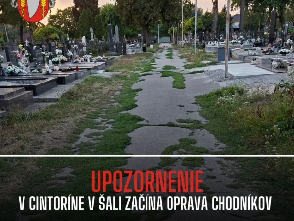 UPOZORNENIE pre občanov