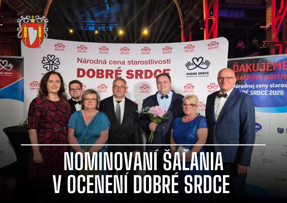 Zamestnanci Domova dôchodcov Šaľa medzi najlepšími na Slovensku v ocenení Dobré srdce