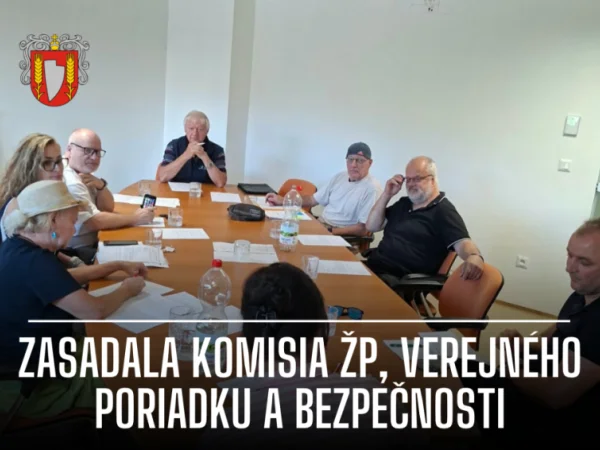 Zasadnutie Komisie životného prostredia, verejného poriadku a bezpečnosti pri MsZ v Šali