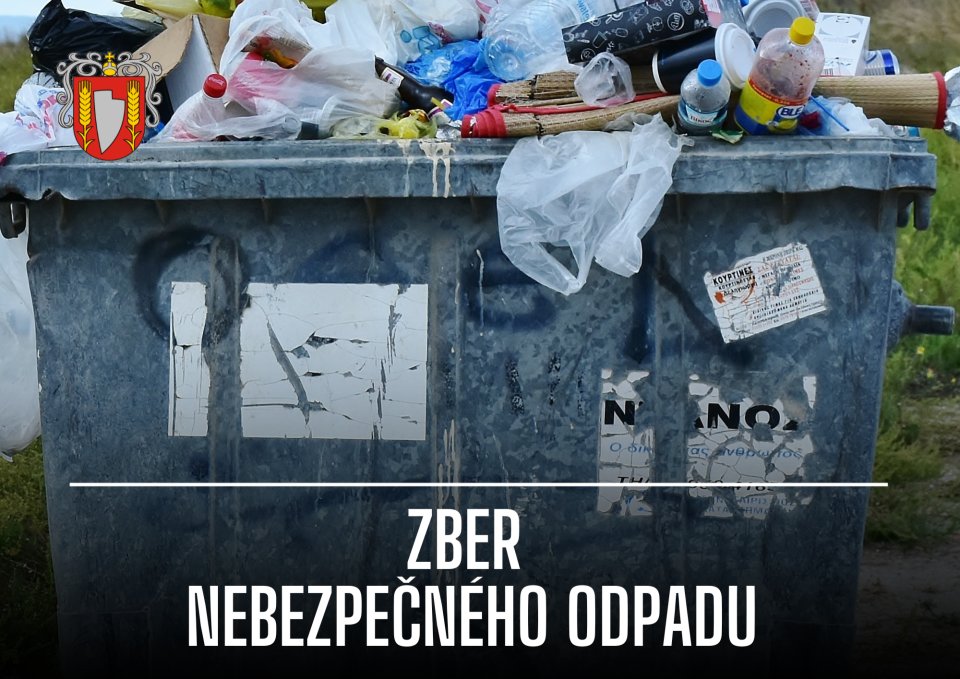 Zber nebezpečného odpadu na zbernom dvore vo Veči
