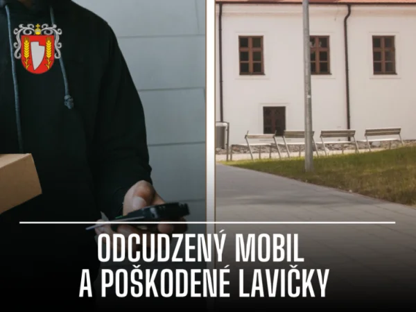 Mestská polícia objasnila v jeden deň krádež mobilu aj ničenie lavičiek