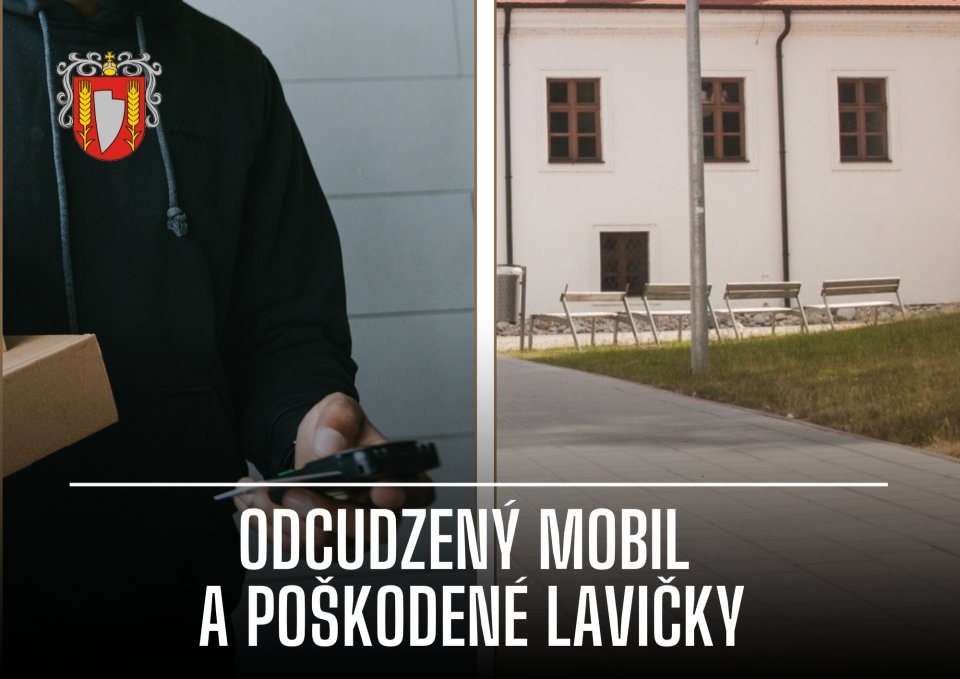 Mestská polícia objasnila v jeden deň krádež mobilu aj ničenie lavičiek