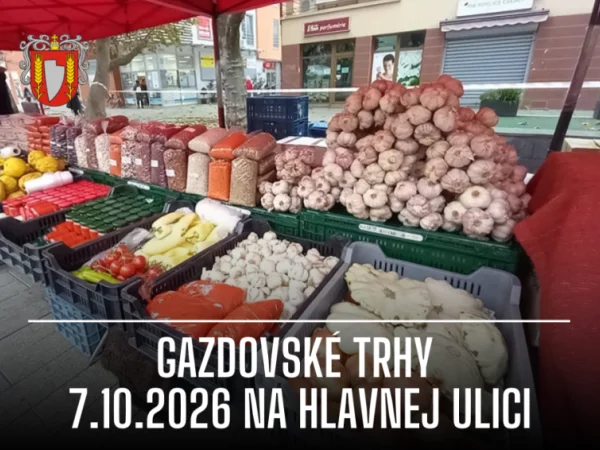 Gazdovské trhy sa vracajú na pešiu zónu už v stredu 7. októbra