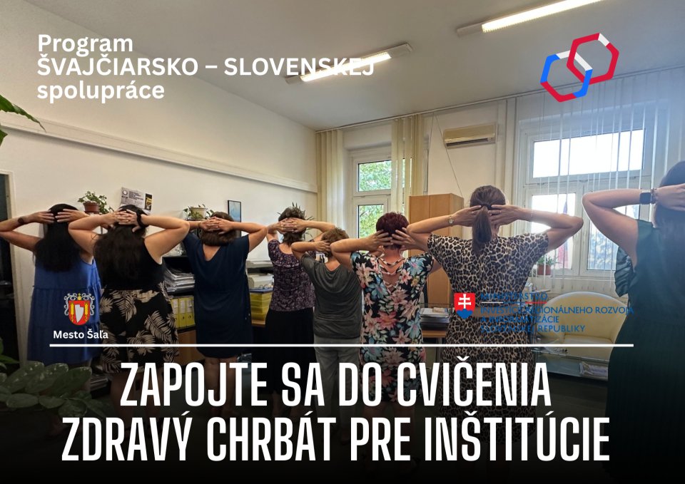 Zdravý chrbát aj v kancelárii? Zapojiť sa môžu ďalšie inštitúcie
