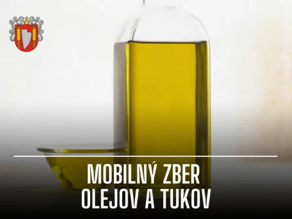 Mobilný zber použitých kuchynských olejov a tukov v utorok 6. októbra