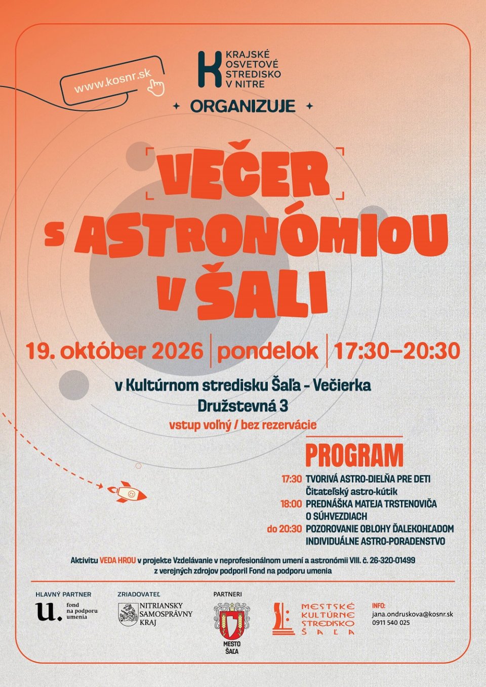VEČER S ASTRONÓMIOU