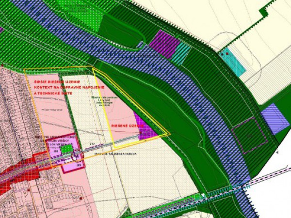Územný plán zóny Šalianska tabuľa – lokalita pri Váhu