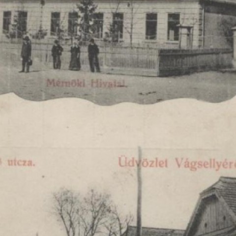 6.Šaľa-zememeračský úrad, ulica (okolo r. 1900)