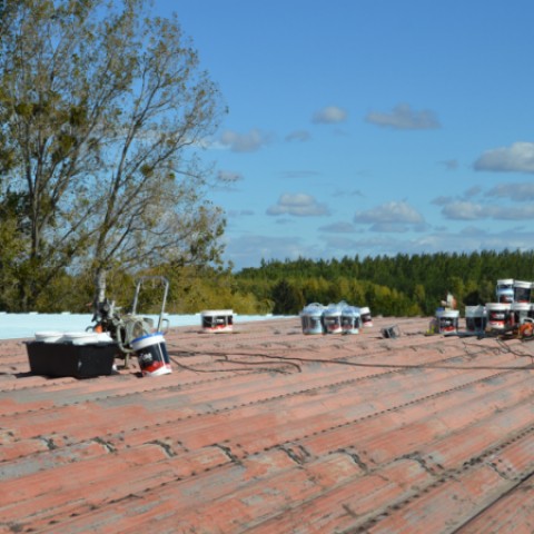 strecha športovej haly