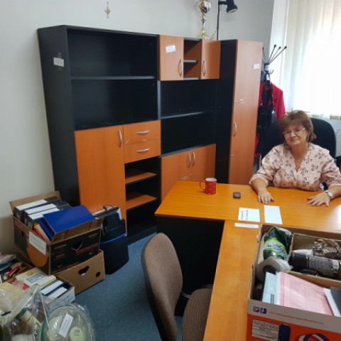 vedúca Spoločného školského úradu v Šali Erika Velazquézová sa v utorok presťahovala do priestorov ZŠ J.C.Hronského