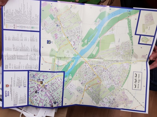Vydanie mapy mesta Šaľa