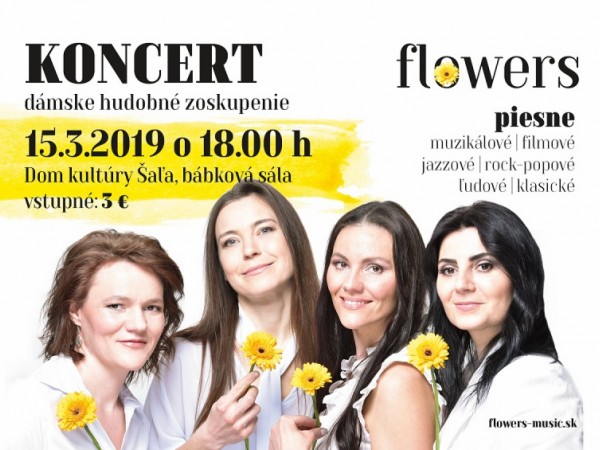 Koncert šalianskej skupiny Flowers