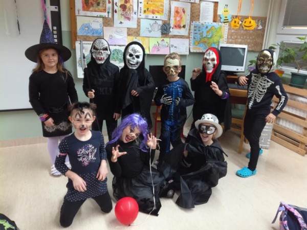 Halloweenske vyučovanie na šalianskej škole