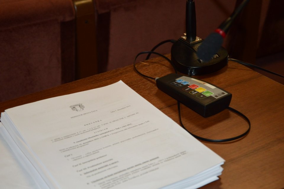 1. zasadnutie Mestského zastupiteľstva v Šali v roku 2020