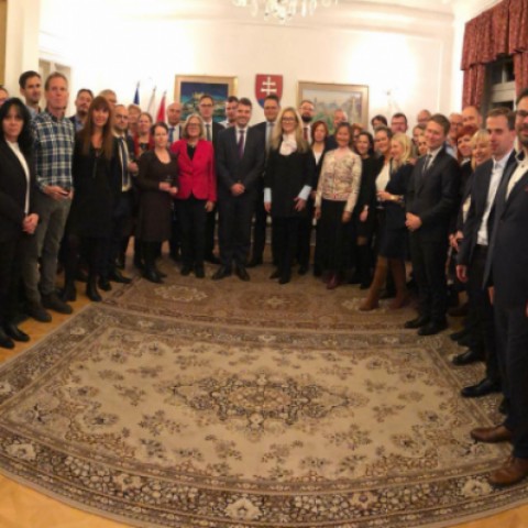 Stretnutie na Slovenskom veľvyslanectve v Nórsku.