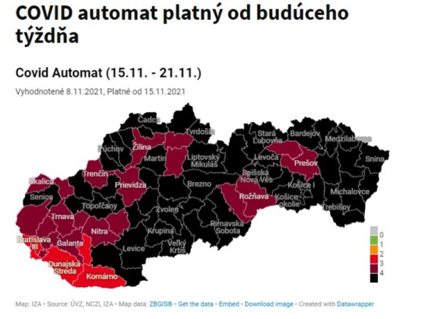 Od budúceho týždňa bude náš okres červený