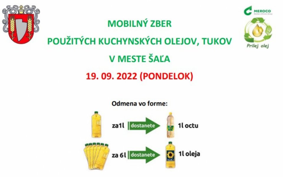 Bude zber použitých kuchynských olejov a tukov