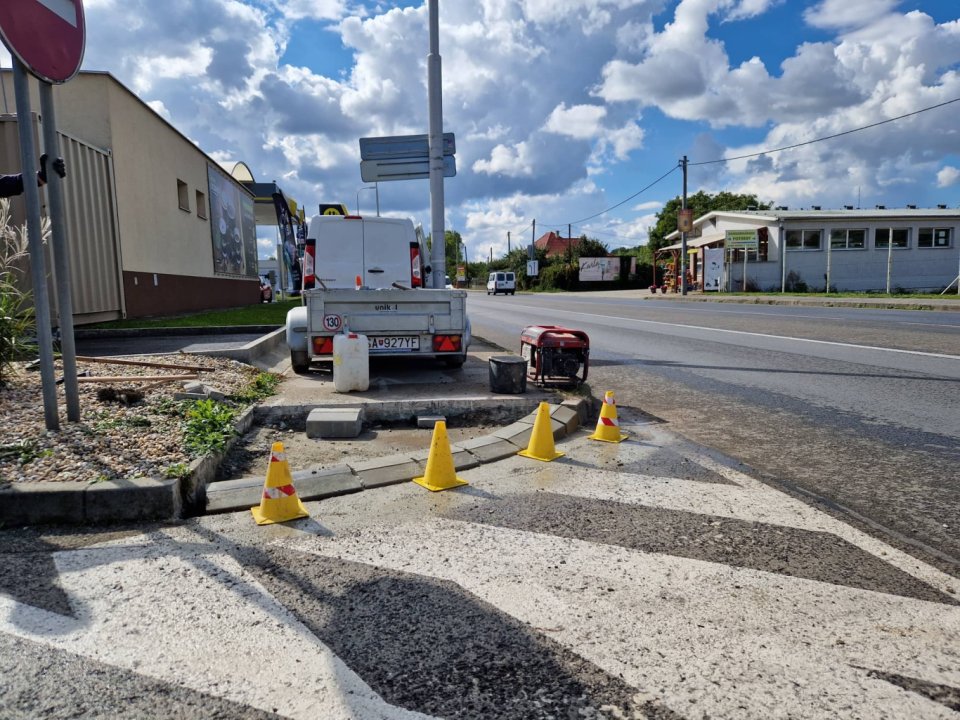 Na chodníkoch pribudnú ďalšie bezbariérové nájazdy