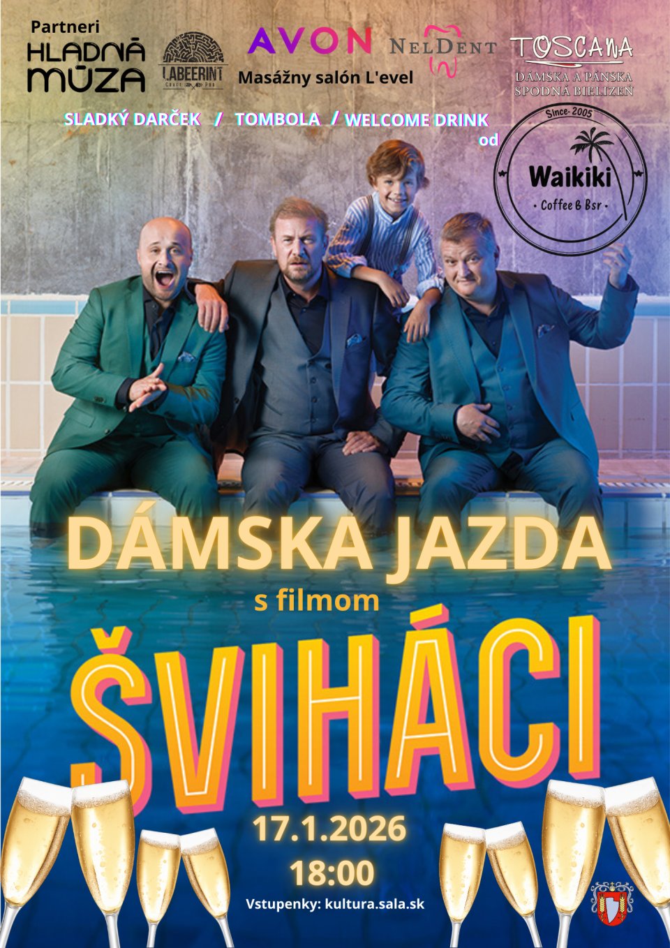 Dámska jazda s filmom Šviháci
