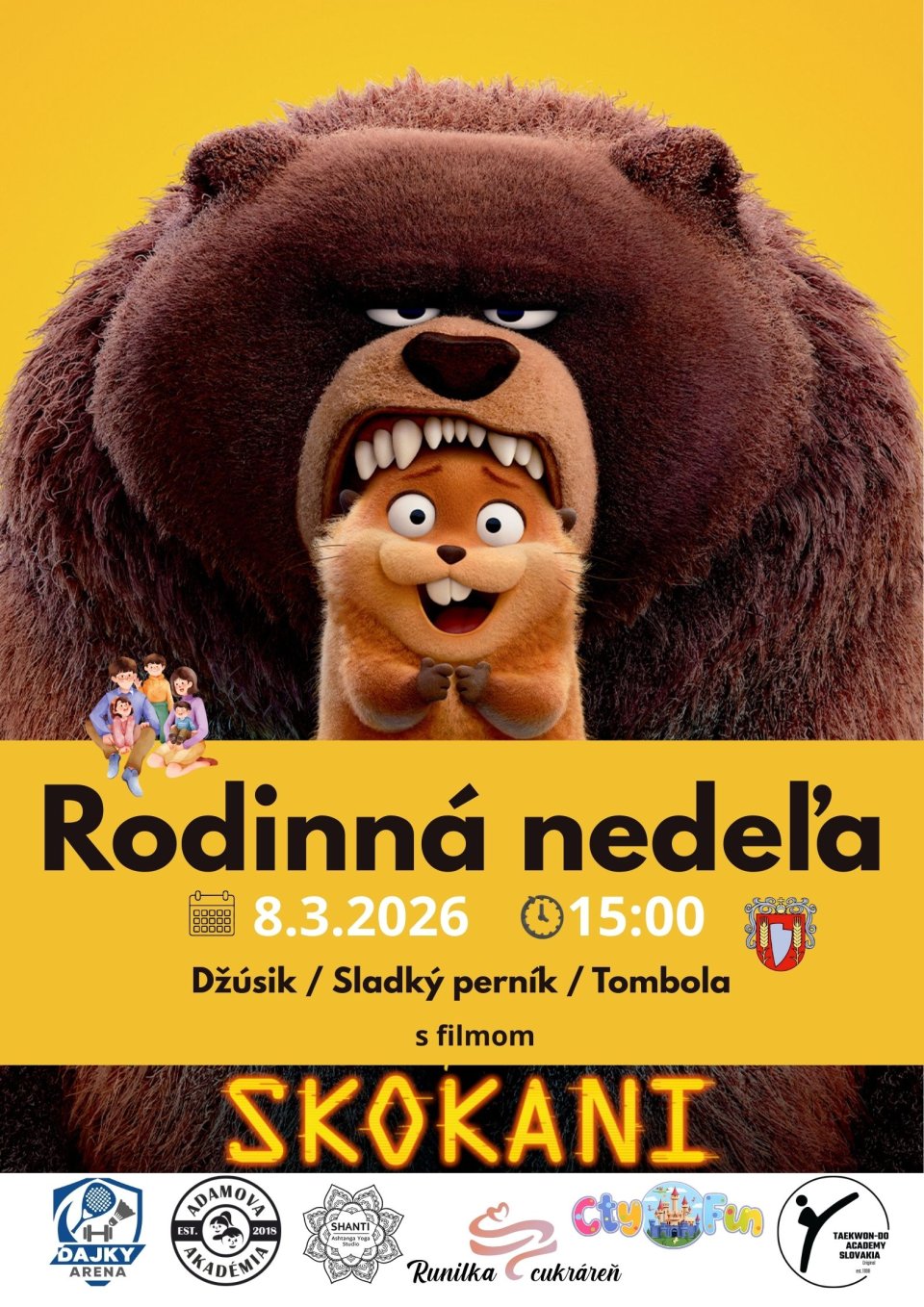 Rodinná nedeľa s rozprávkou Skokani