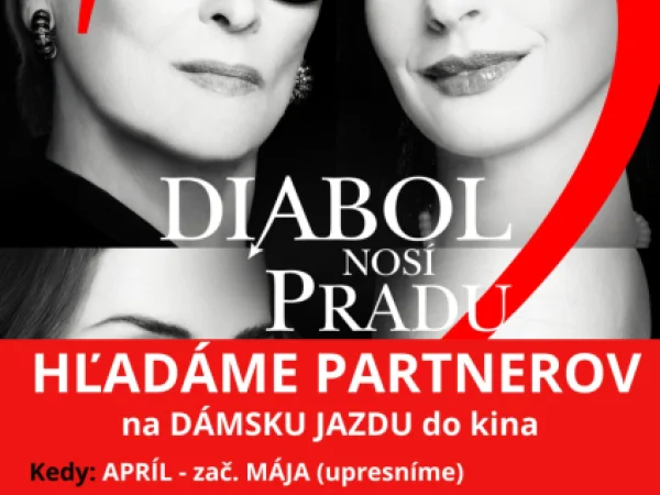 Hľadáme partnerov na Dámsku jazdu v kine