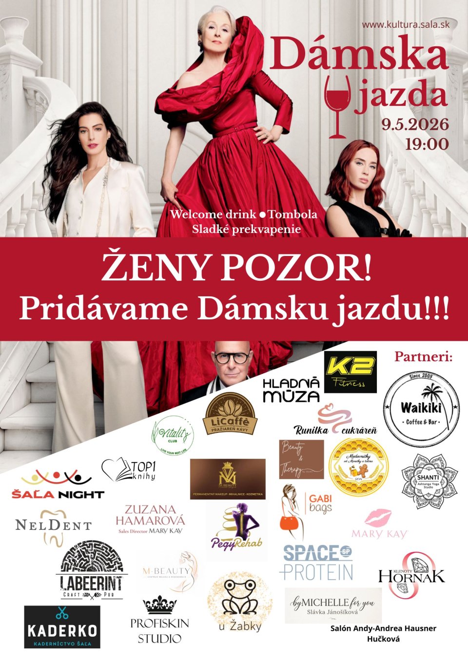 Pridaná DÁMSKA JAZDA v kine!