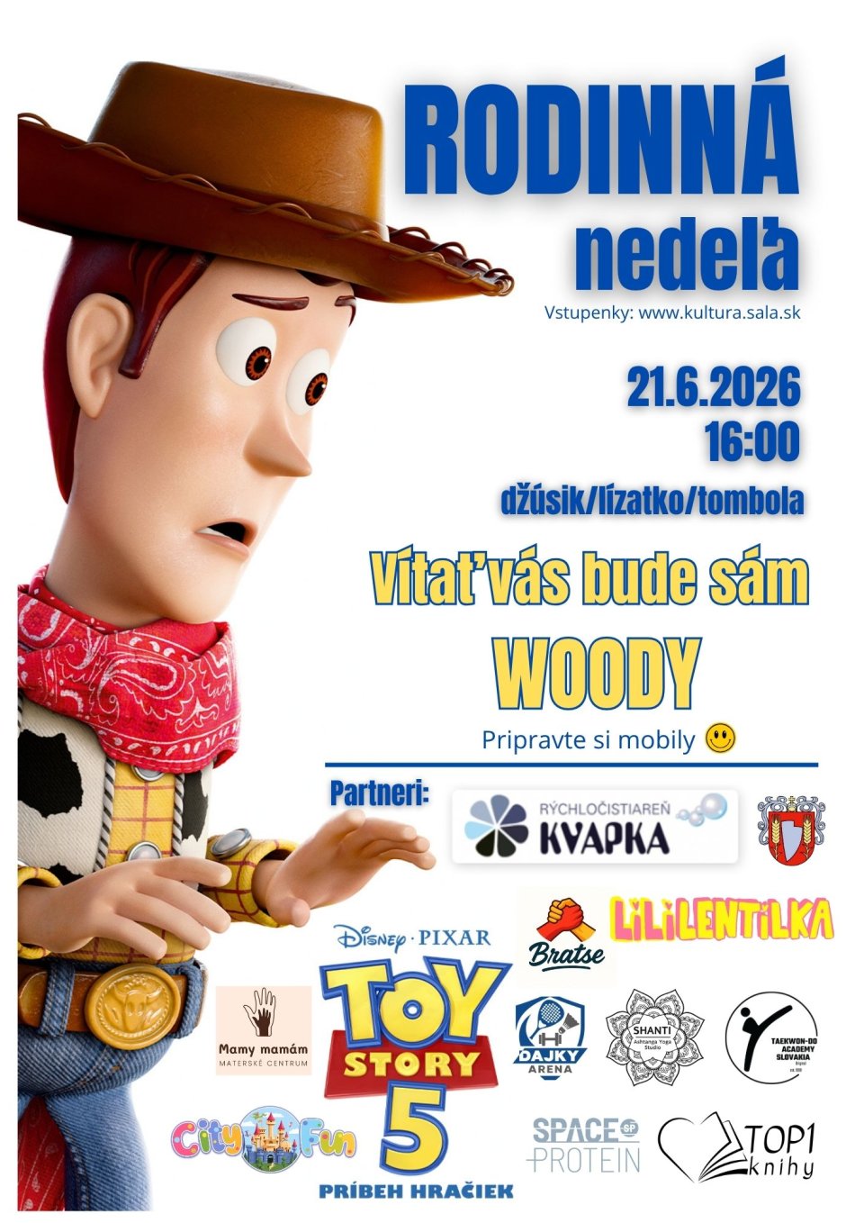 Rodinná nedeľa s rozprávkou TOY STORY 5