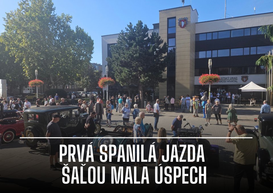 Prvá Spanilá jazda Šaľou – nablýskané veterány aj hviezdny hosť