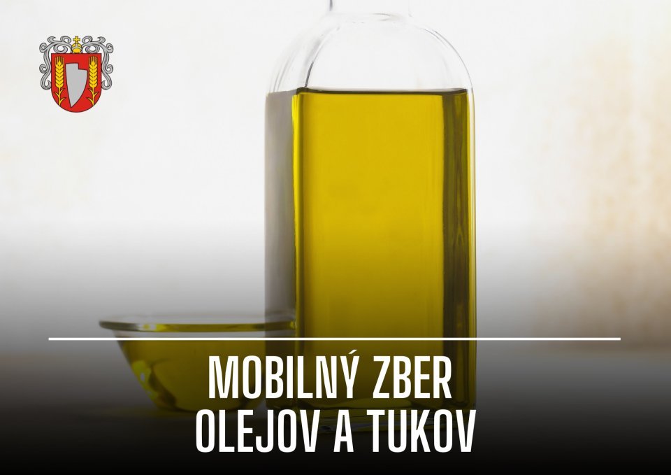 Mobilný zber použitých kuchynských olejov a tukov v utorok 6. októbra