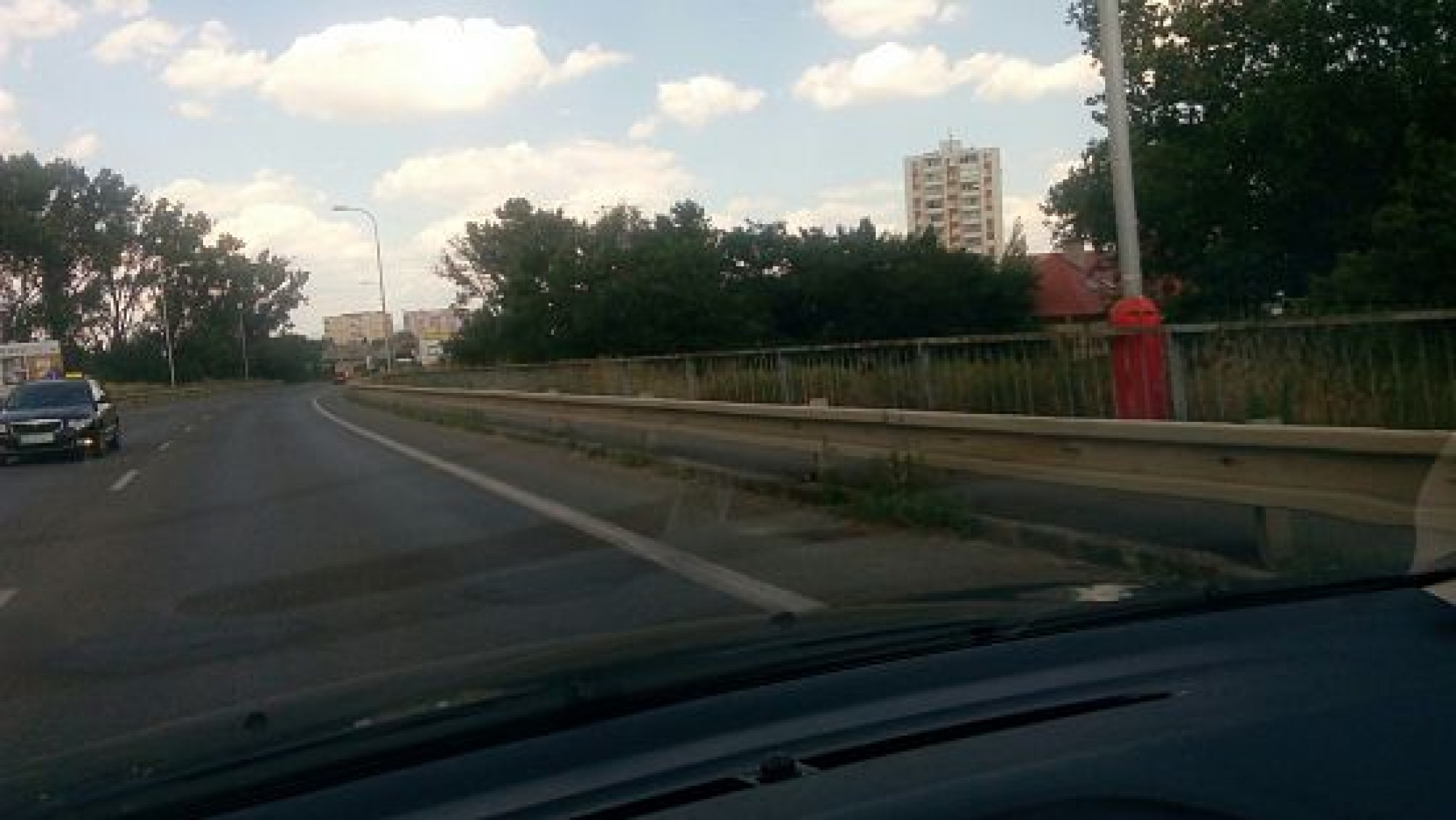 Burina na cestnom moste